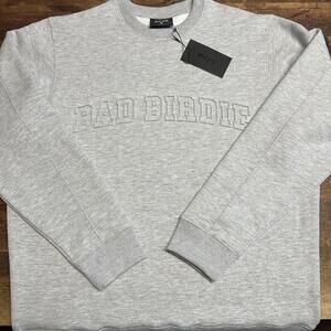 NWT Bad Birdie Grey Sweatshirt Long Sleeve Crewneck Men's X-Large MSRP: $88
